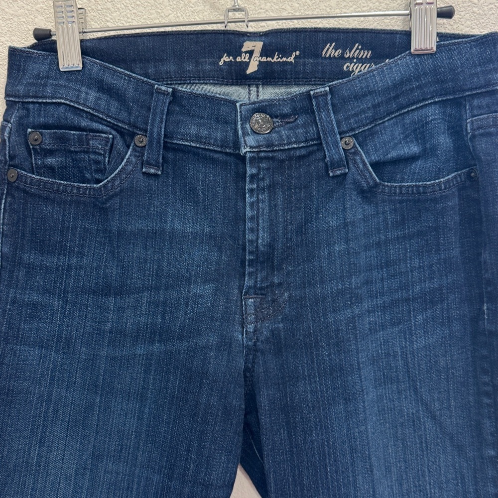 Seven for all Mankind  Slim Cigarette size 27 dark blue washed BLACK FRIDAy SALE